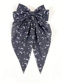 3个斋月月亮星星图案蝴蝶结发夹，适合斋月斋戒、节日、派对等场合。 - 彩色 - 查看 6