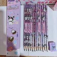 12pcs/Set Cute Cartoon Character, High-Quality Pearl Preschool Paint Brushes, Random Style, New Year Gift, Valentine's Day Gift, Easter Gift - Multicolor - View 4
