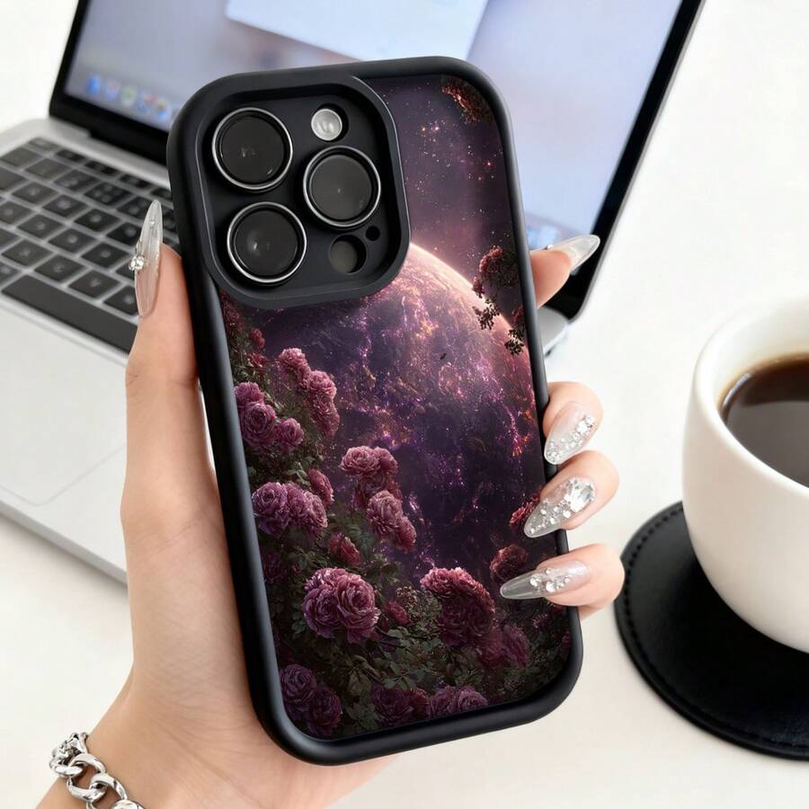 Funda de teléfono de moda, compatible con varios modelos de , y , funda de teléfono con patrón de galaxia rosa para , , funda de teléfono , regalo de funda de pareja para novio o novia, regalo de San Valentín o cumpleaños, este es un regalo popular para amigos o socios, adecuado para ocasiones de negocios. Duradera, resistente a las manchas y a las huellas dactilares, esta nueva funda para teléfono de hombres y mujeres es un gran regalo. - Blanco - Ver 1