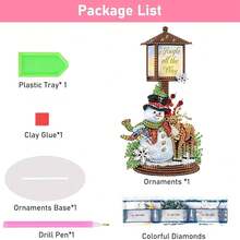 Fairyland JinWenn Decor For Home Diamonds Art Kit Decorations, Snowman Reindeer Diamonds Painting Kit For Adult Tabletop Gift DIY 5D Diamonds Dots 7.8x7.8 Inch - DP02365 - 查看 7
