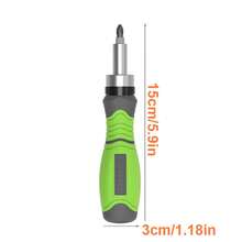 High-Quality Ergonomic Ratchet Screwdriver Kit - Adjustable Multi-Functional Screwdriver Set With A Ratchet Design, Effort-Reducing, Comfortable Handle For Optimal Performance And Longevity - Green/Orange - View 4
