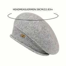 1PC Autumn And Winter Fashion Versatile Knitted Hat, Beret, Woolen Hat, Comfortable And Warm Stacking Hat, Upgraded Thick And Lightweight Brimless Hat - Elastic Fit, Soft And Warm Autumn And Winter Style, Suitable For Cold Weather Headwear, Classic Design And High-Quality Stitching. Suitable As A Mother's Day Gift Or Father's Day, Music Festival Bonfire Party+1 Lucky Boost - 卡其色 - 查看 4