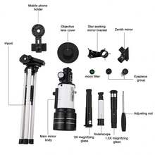 Professional Astronomical Telescope Night Vision With Space Star Moon HD Viewing - White - View 11