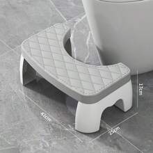 Waterproof Squatting Stool, Bathroom Footstool, Thickened Toilet Stool, Squatting Stool Assist Tool, Suitable For Pregnant Women, Children, Adults And Elderly, Toilet Assist Footrest - Anti-Slip And Waterproof, Adult Bathroom Footstool, Anti-Slip Raised Seat, 35° Ergonomic Sitting Posture Design
