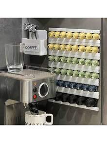 1set 6pcs Coffee Capsule Storage Holder Compatible With Any Coffee Capsule Storage Rack, Kitchen Storage Organizer - Multicolor - View 13