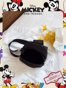 Disney 1pc Cute Cartoon  Pattern Chest Bag - Adjustable Shoulder Strap Crossbody Bag, Zipper Closure Shoulder Bag, Lightweight Sling Bag, Ideal For Women/Students/Graduates, Great For Daily/Outdoor/Sports/Running/Fitness! - Multicolor - View 6