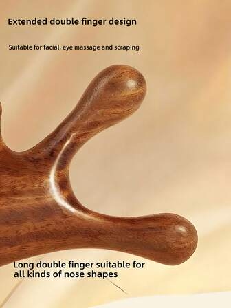 Multifunktionell ansikts- och huvudmassagekam, femtandad meridianupplåsning för huvudet, ansikts- och ögonkam i trä för hälsa, [Multifunktionell fyra-i-ett massagemeridiankam] Meridianupplåsning för hårbottenmassage, hårbottenmassage, ansiktsmassageverktyg, meridianmassagekam, femtandad kam, ergonomisk handhållen, traditionell kamform, slät träådring, handgjord estetik, hudvårdsentusiast