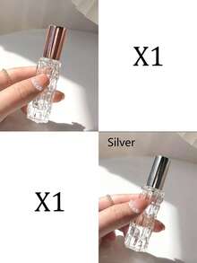 4个便携式DIY化妆品收纳瓶，10毫升优雅可重复灌装透明旅行香水瓶 - 艺术瓶盖，非常适合装爽肤水，随时随地享受美容护理，完美的旅行配件，旅行必备品，学习用品，假日露营必备品，迷你度假香水，女士香水，男士香水，海滩旅行必备品，暑期学习用品，返校用品 - 彩色 - 查看 24