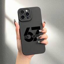 Funda de teléfono a prueba de golpes Una funda de teléfono elegante con un diseño minimalista de números, que ofrece protección completa para la lente contra caídas, compatible con los modelos de  17, 17 Pro, 17 Pro Max, así como de 11 a 16 Pro Max, Air, Mini y Plus. Es el regalo práctico perfecto, funda de teléfono suave, ligera, ajustada y a prueba de golpes. - 1 pieza - Ver 9