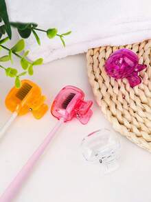 10/5/1支装牙刷盒旅行套，防尘牙刷头保护套，便携式夹子设计，适合商务旅行/居家/露营（产品在运输过程中可能因碰撞或挤压而损坏。如果您介意，请谨慎购买。） - 彩色 - 查看 6