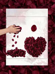 50/100/200/300 Stücke rote Rosenblätter, burgunderrote Blütenblätter, DIY Blütenblätter, Blumen, Corsagen, Sträuße für Hochzeit, Gangdekoration, Paar Nachtdekoration, Raumdekoration, Heimdekoration, Badezimmerdekoration - Bordeaux - Übersicht 2