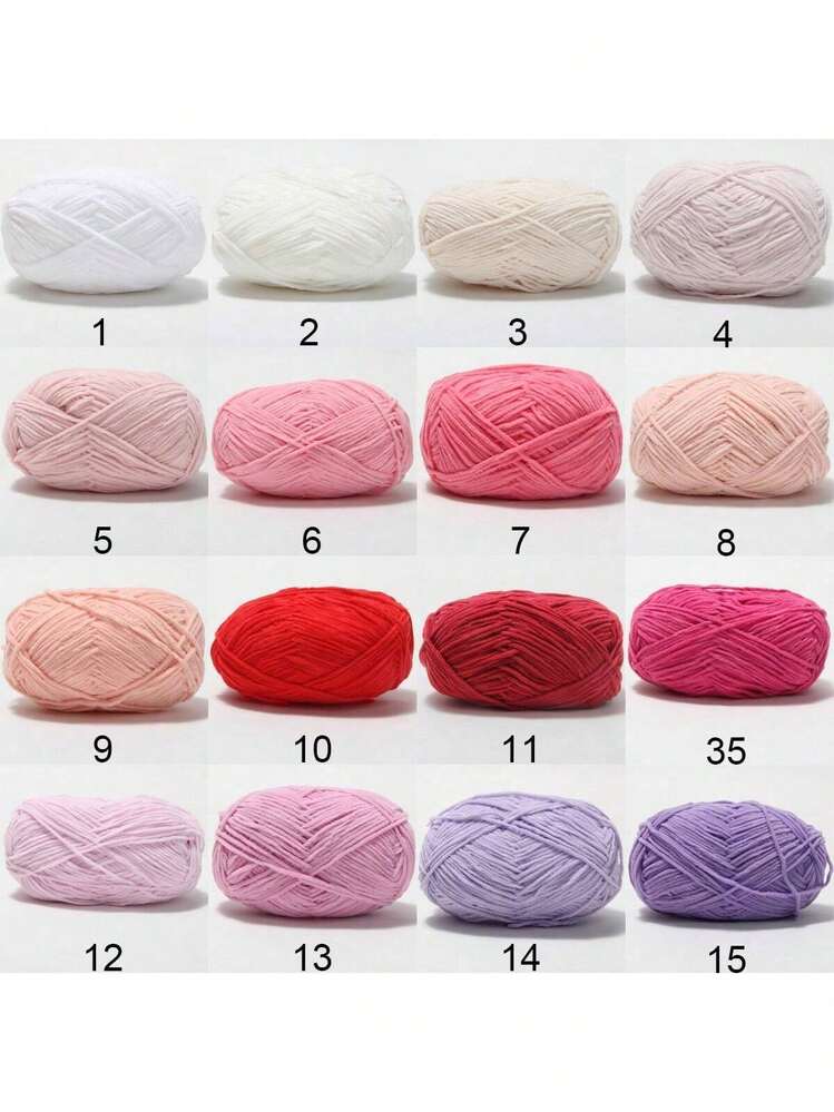 Matte Chenille Yarn, Doll Yarn, Handmade Crochet Knitting Material, Small Ice Stripe Yarn - 1PC - View 5