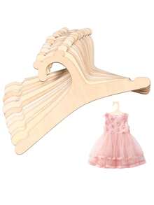 5个儿童衣架，光滑幼儿衣架，可爱木质小熊婴儿房衣柜衣架，可重复使用的新生儿衣架，适合婴儿、幼儿、儿童的衣服和裤子 - 彩色 - 查看 6