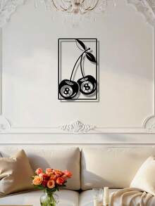1 buc. Decor rustic din fier forjat, design cu cireșe și numărul 8, articol ideal mobil și reutilizabil, nu necesită electricitate, ușor de agățat, decor de perete din metal durabil de înaltă calitate, decor de Ramadan, decor pentru casă, decor pentru baie, decor pentru dormitor, decor pentru living, decor pentru birou, decor pentru grădină, decor pentru curte, cadou perfect pentru familie și prieteni, cadou ideal pentru casă, cadou de sărbători, cadou de ziua de naștere, cadou de petrecere, cadou de Ziua Îndrăgostiților. - Multicolor - Vizualizare 2