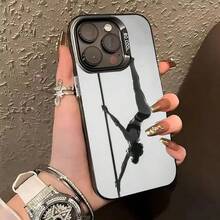 Funda de teléfono P-Pole Dance Dancing Fitness para 17,16,15,14,13,12,11 Plus, Pro Max, funda de teléfono color plata - z8 - Ver 11