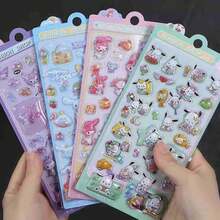 1pc New Japanese Anime Cartoon And Anime Peripheral High Aesthetic Stereoscopic Stickers, Cute And Lovely DIY Stickers For Japanese Anime, Mobile Phone Stickers, Creative Stickers, Waterproof Stickers - Multicolor - View 4