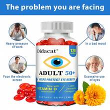 Eye Health 120 Capsules - Rich In Vitamins, Zinc, And Omega-3 - Maintains Vision Health And Relieves Eye Fatigue & Improve Contrast Sensitivity - 1瓶 - 查看 4