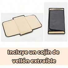 Bolsa Transporte Transpirable para Gatos y Perros Transportín de Plegable y Expandible para Mascotas Transportín para Mascotas con Alfombrilla de Forro Polar y Diseño de 4 Ventanas - Gris - Ver 3