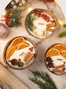 1个新款椰子碗香氛蜡烛，创意蜡烛设计，石膏干花香氛蜡烛，家居卧室氛围营造，派对蜡烛装饰，家用蜡烛，DIY蜡烛，圣诞礼物，婚礼装饰，情人节礼物，装饰蜡烛，送给闺蜜的礼物，送给她的礼物，家居蜡烛装饰，冬季礼物 - 彩色 - 查看 10