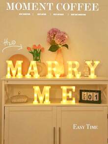 1pc 16cm/6.3inch Creative White Luminous Alphanumeric Night Light,Battery Powered LED Letter Light, Suitable For Bedroom Decor, Wedding Decor, Party Decor, Birthday Decor, Mother's Day Desktop Decoration Light,Valentine's Day Proposal Decoration Lights - White - View 8