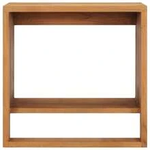 vidaXL Porte-serviette murale 35x20x35 cm Bois de teck solide - Tabac - Voir 2