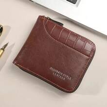 Cartera Con Estampado De Cocodrilo A La Moda Para Hombre#7810 HBVK - Marrón - Ver 13