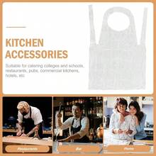 FIAN Delantal Impermeable Desechable 37.4X23.6 Pulgadas Sin Mangas Para Cocina Hogar Restaurantes Protección Contra Manchas Fácil De Usar - como en la foto - Ver 8