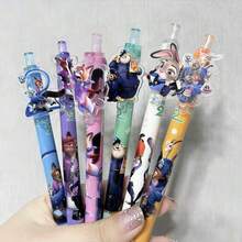 Zootopia City Sticker Pen, Cartoon Fox Nick And Cute Rabbit Judy, Student Stationery Style, With Removable Pen - Patch Neutral Pen - View 5