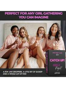 Catch Up! Game Night 18+ Parsq25091044545874241ty Game | Spicy Thought Provoking Conversation Starters For Fun Game Nights, Bachelorette And Birthday Party Board Games, Games - màu đen - Xem 2