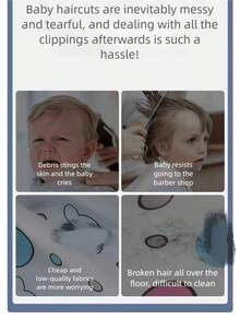 Children's Haircut Bib, Baby Haircut Cape, Baby Haircut Apron, Bib, Cloak - Multicolor - View 2