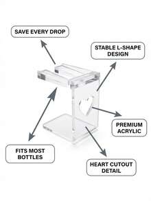 Acrylic Transparent Nail Polish Bottle Holder/Rack - Clear - View 2