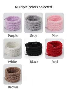 1 paire de lacets extra larges et moelleux, style coréen à la mode polyvalent et mignon, 100 cm/120 cm unisexe, convient aux baskets/chaussures basses décontractées/bottes de neige/chaussures de mariage, plusieurs couleurs disponibles, accessoire décoratif de remplacement pour chaussures - Multicolore - Voir 5