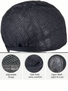 24 Zoll schwarze lockige wellige Perücke - eine elegante Damenperücke, 150% Dichte, Rosennetz-Kappenkonstruktion, Mittelscheitel, ohne Pony, moderner täglicher Langhaarstil - Schwarz - Übersicht 9