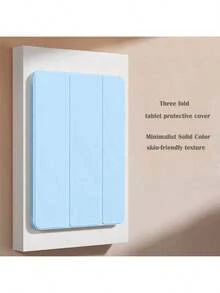 3-Fold Tablet Protective Case Suitable For Honor Pad X8A/X9A 11.5", MatePad 11.5" S/MatePad SE 11 2024, Also Fits MatePad/Honor Pad/Mi Pad/GalaxyTab/Tab, And Redmi Pad SE 11" 2023, Auto Wake/Sleep Function, Solid Color TPU Material