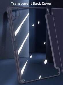 Compatible With IPad (A16) 11th Gen 11-Inch (2025) And IPad 10th Gen 10.9-Inch (2022), Protective Case With Pencil Slot, Tri-Fold Stand, Auto Wake/Sleep, Deep Blue - Royal Blue - View 4