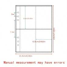 A5 Card Album Refill Pages, 3-Inch Small Card Album Refill Pages, Game Card Album Refill Pages, A5 Card Album Removable 4-Grid Transparent 3-Inch Single-Sided Card Refill Pages - A5 Card Album Transparent Supplementary Pages (30 Pages) - View 5