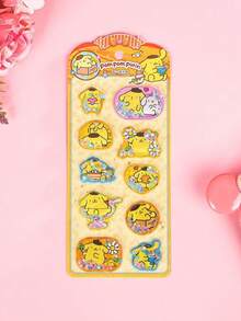 1片摇晃水贴纸 水晶贴纸 摇晃水贴纸 DIY创意装饰卡通图案立体水贴纸（部分款式可能存在色差，随机发货） - 彩色 - 查看 2