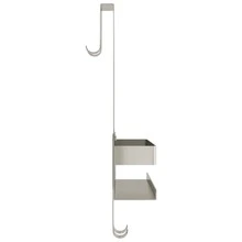 Larryhot Mensola da Doccia Pensile in Acciaio Inox 304 Spazzolato, Facile da assemblare, dall'estetica elegante e raffinata, pratica per riporre gli oggetti, la scelta ideale per l'organizzazione e la decorazione domestica - Argento - Visualizzare 4