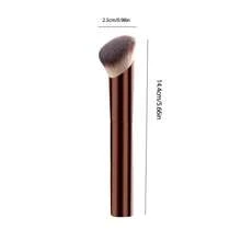 1pc Medium Crescent Concealer Brush, Delicate Makeup Brush, Seamless Metal Handle, Oval Concealer Brush, Soft Polyester Fiber, Non-Allergenic, Seamless Coverage, Suitable For All Skin Types, A Thoughtful Gift.,Foundation Brush,Concealer Brush,Blush Brush,Contour Brush,Blush Brush,Bronzer Brush,Powder Brush,Foundation Brush,Blush Brush - Chocolate Brown - View 7