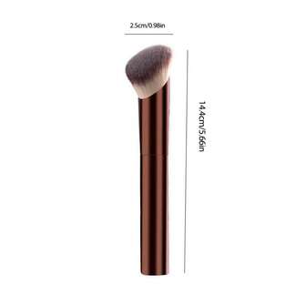1pc Medium Crescent Concealer Brush, Delicate Makeup Brush, Seamless Metal Handle, Oval Concealer Brush, Soft Polyester Fiber, Non-Allergenic, Seamless Coverage, Suitable For All Skin Types, A Thoughtful Gift.,Foundation Brush,Concealer Brush,Blush Brush,Contour Brush,Blush Brush,Bronzer Brush,Powder Brush,Foundation Brush,Blush Brush