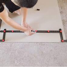 十二面多角度测量尺，铝合金折叠尺，瓷砖孔定位器，木工瓷砖通用尺，地面孔折叠角度尺，通用折叠尺孔定位器，多功能瓷砖工具，瓷砖孔测量尺，多角度测量工具尺