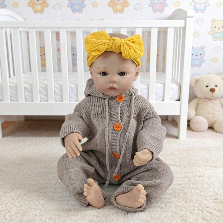 18英寸柔软布身仿真娃娃，46厘米，可爱陪伴娃娃，重生娃娃，游戏屋玩具，完美节日礼物 - Cloth Body Doll - 查看 1