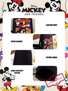 Disney 1pc Cute Cartoon  Pattern Chest Bag - Adjustable Shoulder Strap Crossbody Bag, Zipper Closure Shoulder Bag, Lightweight Sling Bag, Ideal For Women/Students/Graduates, Great For Daily/Outdoor/Sports/Running/Fitness! - Multicolor - View 9