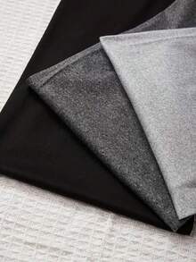 3pcs Women's Casual Drawstring Waist Pants, New Minimalist 3-Color Set, Autumn Clothing, Loose Fit Solid Color Lounge Pants, Gift - Mixed Colors - View 6