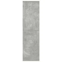 Larryhot Libreria Grigio Cemento 34x31x112 cm in Legno Multistrato, Facile da assemblare, dall'estetica elegante e raffinata, pratica per riporre gli oggetti, la scelta ideale per l'organizzazione e la decorazione domestica - Grigio - Visualizzare 4