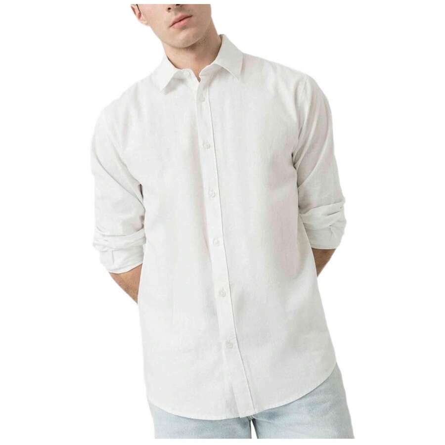 Tiffosi Shirt 10060305-001-BLANCO For Man In Color White - أبيض - مشاهدة 1