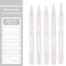 5支装超细绘图笔，绘图针笔，适用于日记、线条画、漫画线条画、素描和水彩画等艺术用途。 - 彩色 - 查看 11