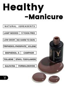 YOKEFELLOW TPO-Free & HEMA-Free 10ml Brown Gel Nail Polish Set, Autumn Winter Grey Nails Semi-Permanent Acrylic Nail Gel Polish Set Soak Off UV/LED For Nail Art Salon At Home - Multicolor - View 8