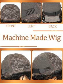 Straight Bob Wigs Glueless Straight Human Hair Wigs With Bangs Fringe Middle Part Bob Wig Realistic Scalp Dark Brown BoBo Wig Machine Made Wig For Women Cosplay Daily Hair Wig #4 - S4 - View 7