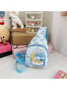 轻便防水帆布斜挎包，可爱卡通图案迷你单肩包，可调节肩带，适合上学、购物、旅行，是送给学生和护士的精美礼物。 - 彩色 - 查看 10